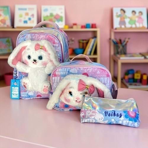 VEİBAG 12022 Okul Sırt Çantası 3lü Set