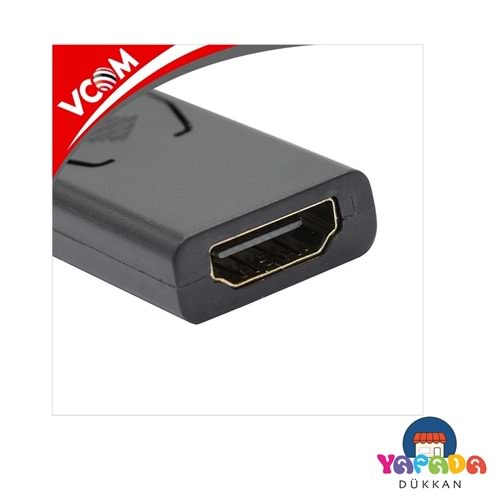 Vcom CA331 DisplayPort Erkek to HDMI Dişi Siyah Dönüştürücü Adaptör