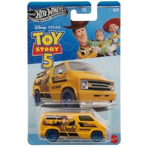 Hot Wheels Silver Series Disney Pixar Toy Story 5 Custom 1977 Dodge Van JKX34 #5/5 1:64 Koleksiyon Model Araba