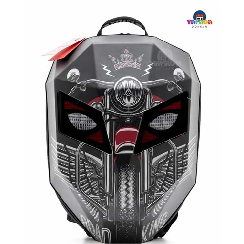 Jarmend T9-3 Motorcu Zırh LED Ekranlı Akıllı Motosiklet Sırt Çantası