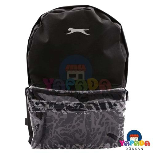 Slazenger 24039 PVC Detaylı Sırt Çantası Siyah
