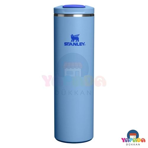 Stanley The Transit Fliptop 10-13061-0026 590 ml AeroLight 18/8 Çelik Sızdırmaz Açık Mavi (Blue Sky) Termos Bardak