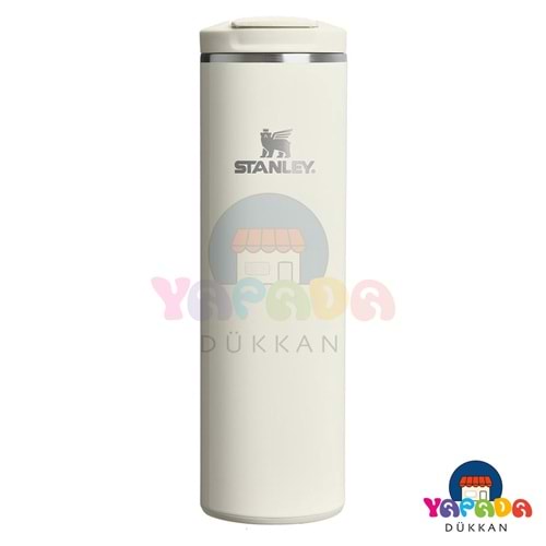 Stanley The Transit Fliptop 10-13061-013 590 ml AeroLight 18/8 Çelik Sızdırmaz Parlak Krem (Cream Gloss) Termos Bardak