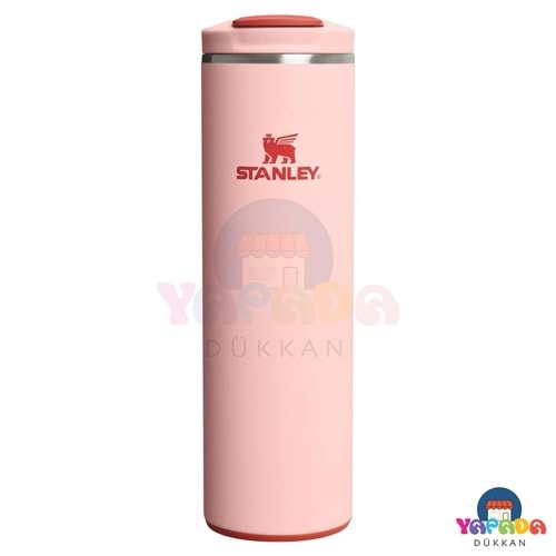 Stanley The Transit Fliptop 10-13062-0050 470 ml AeroLight 18/8 Çelik Sızdırmaz Şeftali Pembesi (Peach Rose) Termos Bardak