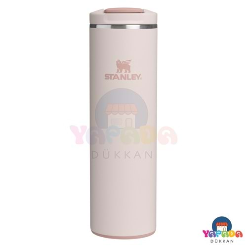 Stanley The Transit Fliptop 10-13062-014 470 ml AeroLight 18/8 Çelik Sızdırmaz Toz Pembe (Rose Quartz) Termos Bardak