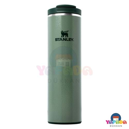 Stanley The Transit Fliptop 10-13062-020 470 ml AeroLight 18/8 Çelik Sızdırmaz Yeşil (Hammertone Green) Termos Bardak