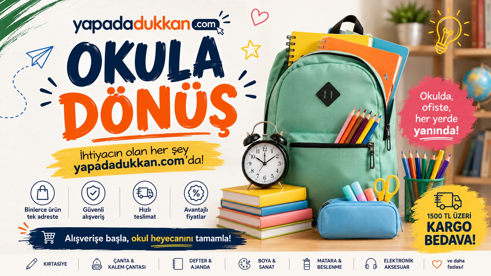 Okula dönüş ürünleri