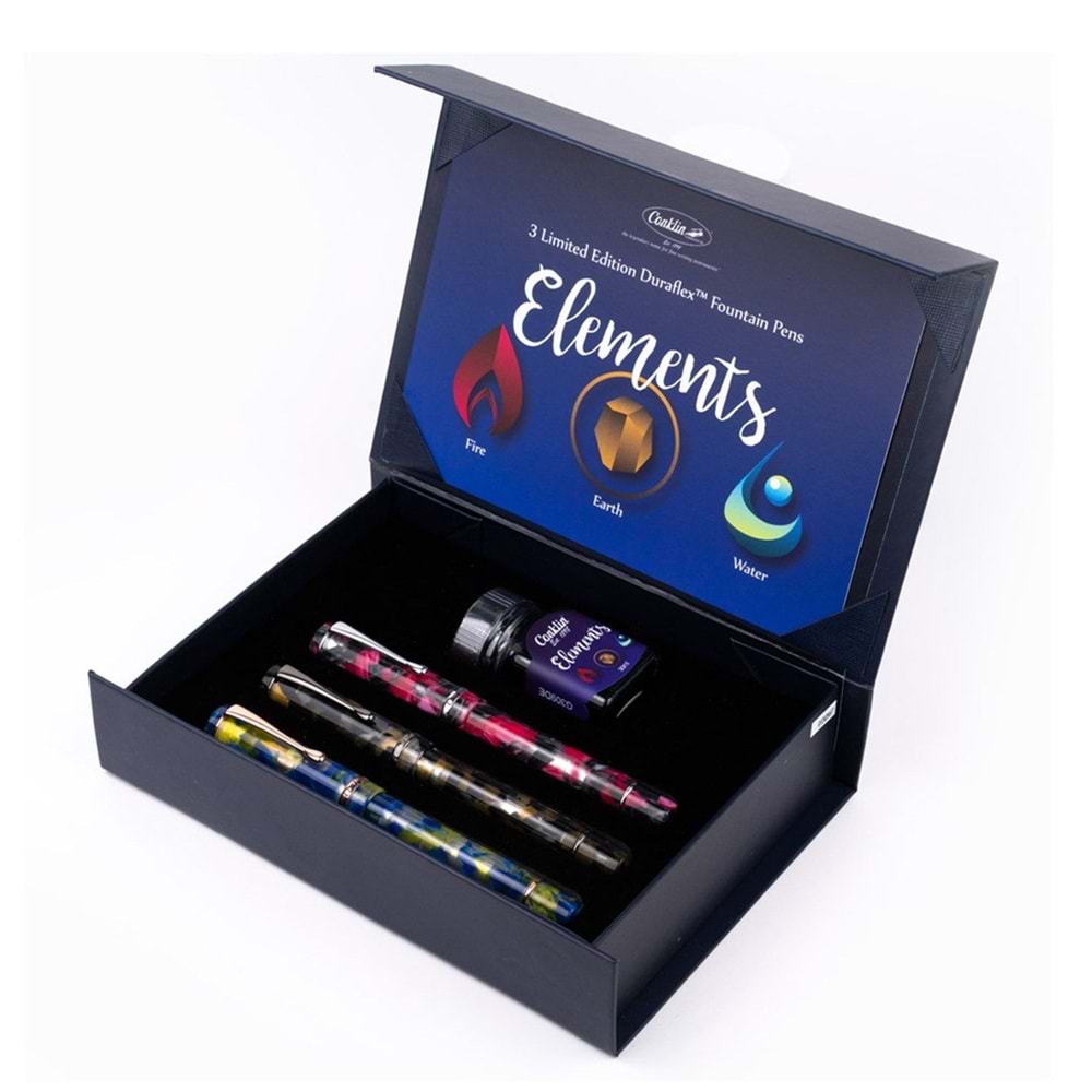 Conklin Duraflex Elements Serisi Limited Edition 3 lü Dolma Kalem Seti