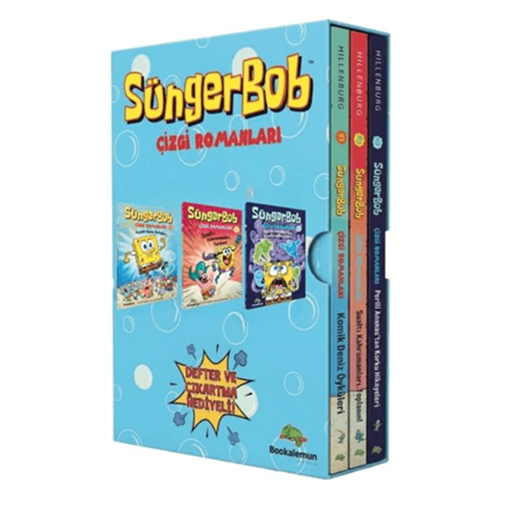 Süngerbob Çizgi Romanları 3 Kitap Kutulu Set - Stephen Hillenburg - Bookalemun Yayınevi