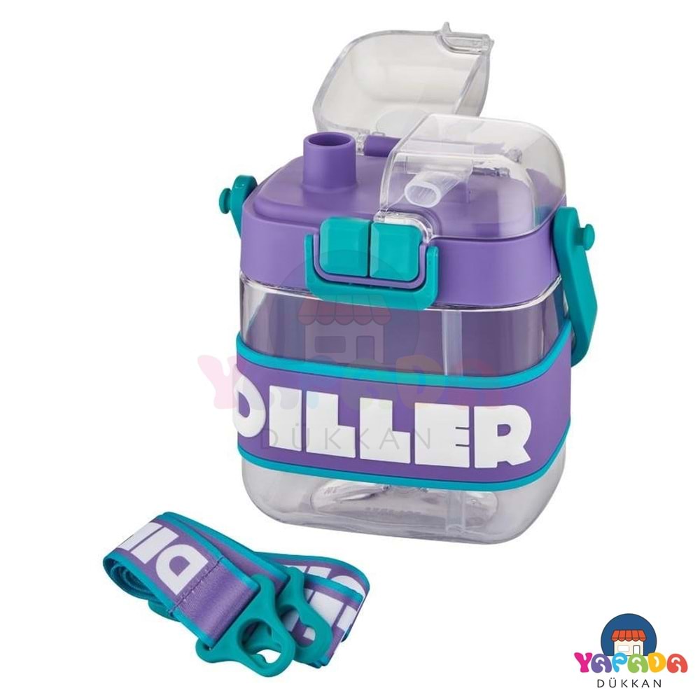 Vagonlife Diller 600 ml Tritan Su Matarası Mor 2419