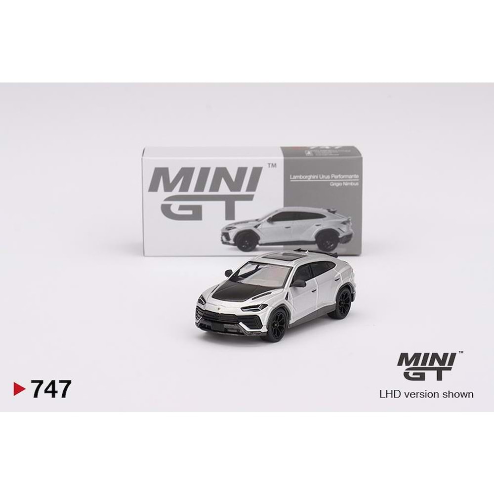 Mini GT 1/64 LAMBORGINI URUS PERFORMANTE GRIGIO NIMBUS