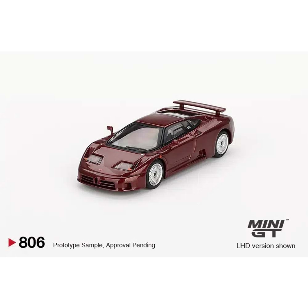 Mini GT 1/64 BUGATTI EB110 GT DARK RED METALLIC