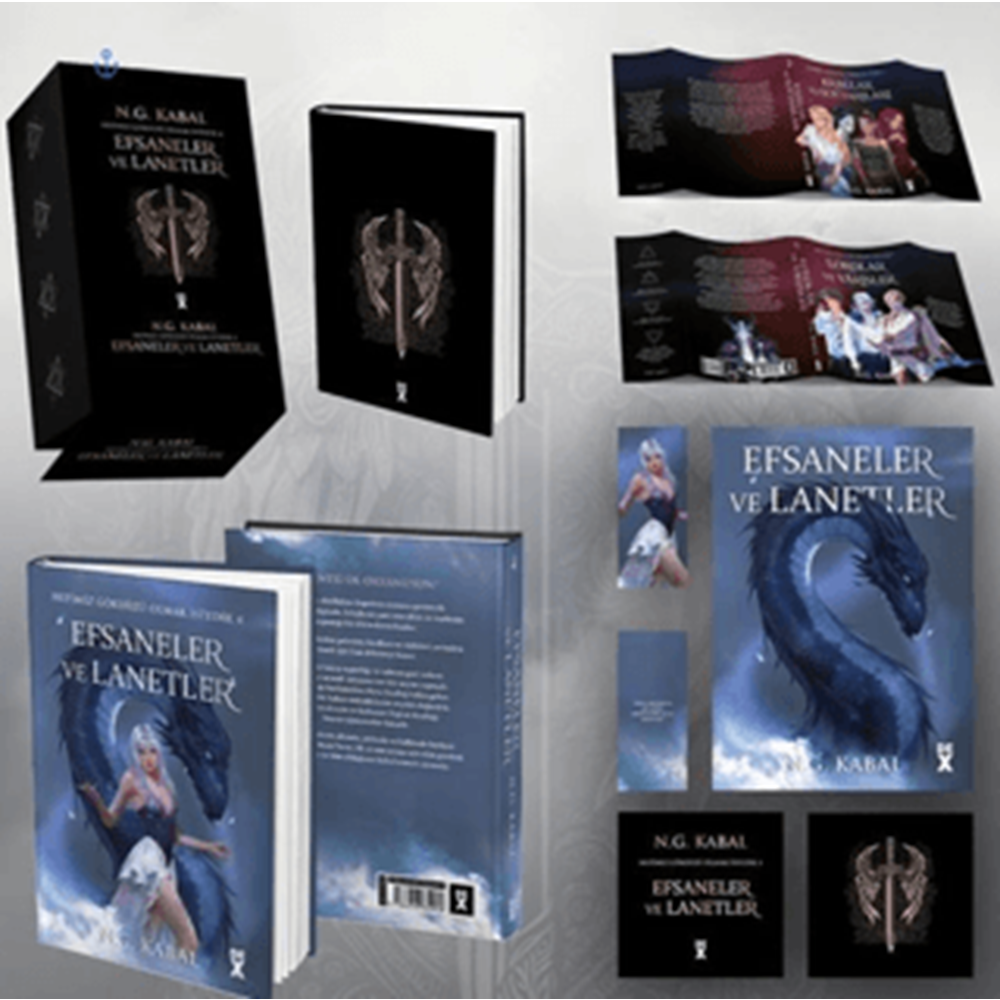 Hepimiz Gökyüzü Olmak İstedik 4 Efsaneler ve Lanetler Kutulu - N. G. Kabal - DEX