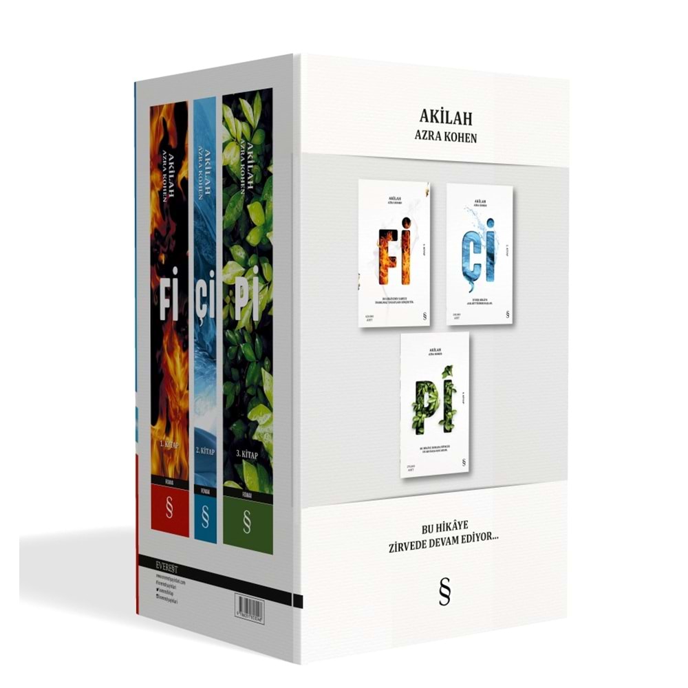 Azra Kohen Seti 3 Kitap Takım Kutulu - Akilah Azra Kohen - Everest