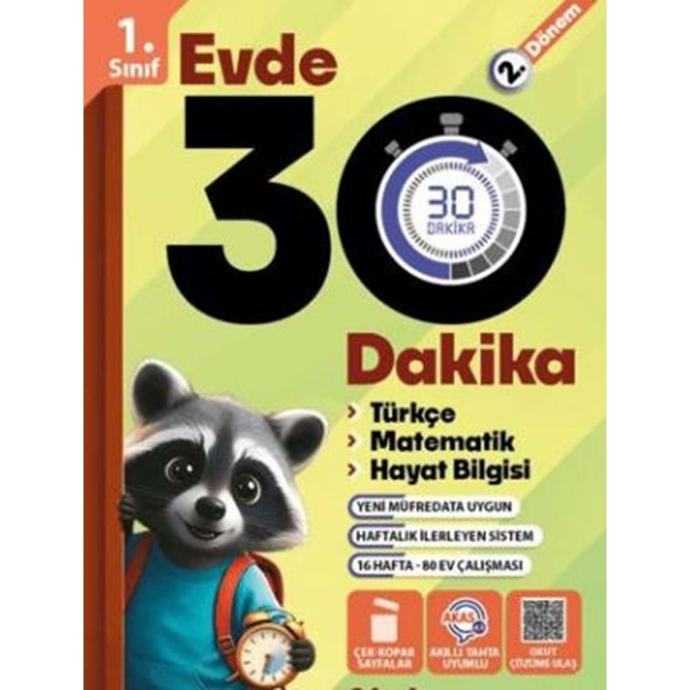 EVDE 30 DAKİKA 1.SINIF 2.DÖNEM Maarif Modeli Müfredat - Kolektif - Tudem Eğitim