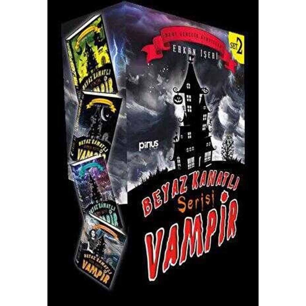 Beyaz Kanatlı Vampir Set 2 (4 Kitap) - Erkan İşeri - Pinus Kitap