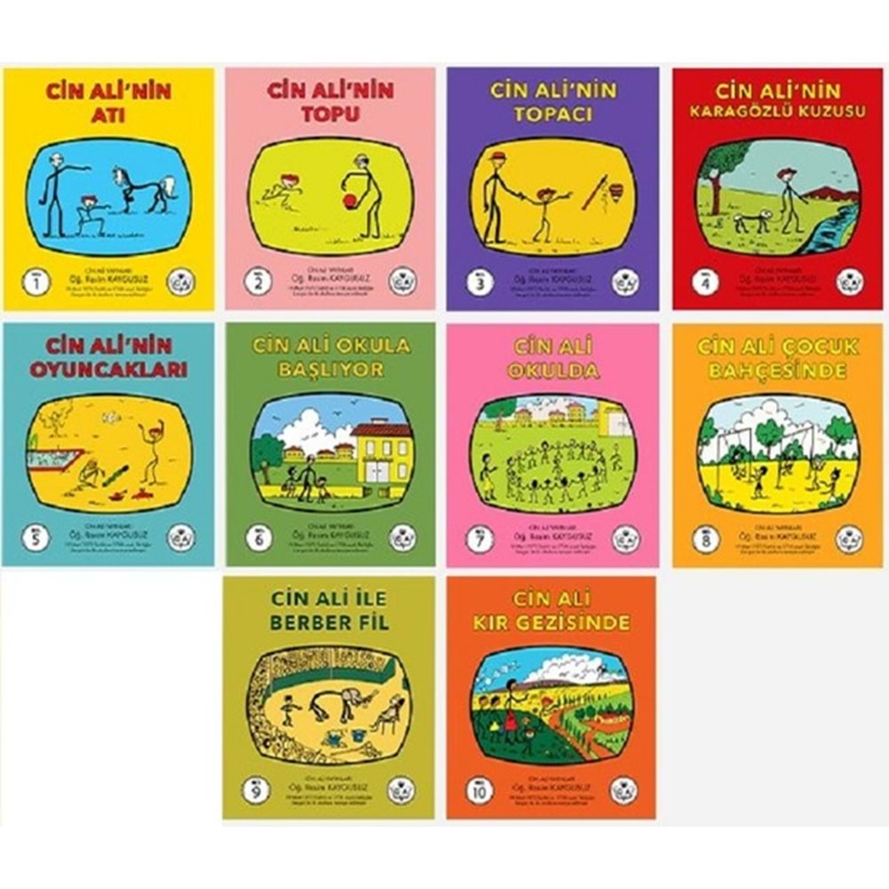 Cin Ali Serisi 10 Kitap - Rasim Kaygusuz - Cin Ali Yayınları