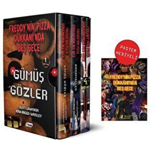 Freddy'nin Pizza Dükkanı'nda Beş Gece Serisi Seti (3 Kitap Takım) - Kira Breed-Wrisley , Scott Cawthon - Teen Yay.