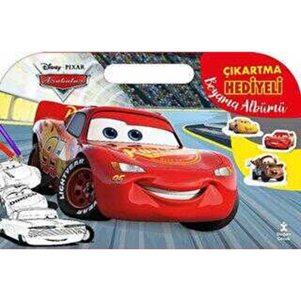 Disney Pixar Arabalar Çıkartma Hediyeli Boyama Albümü - Kolektif - Doğan Çocuk