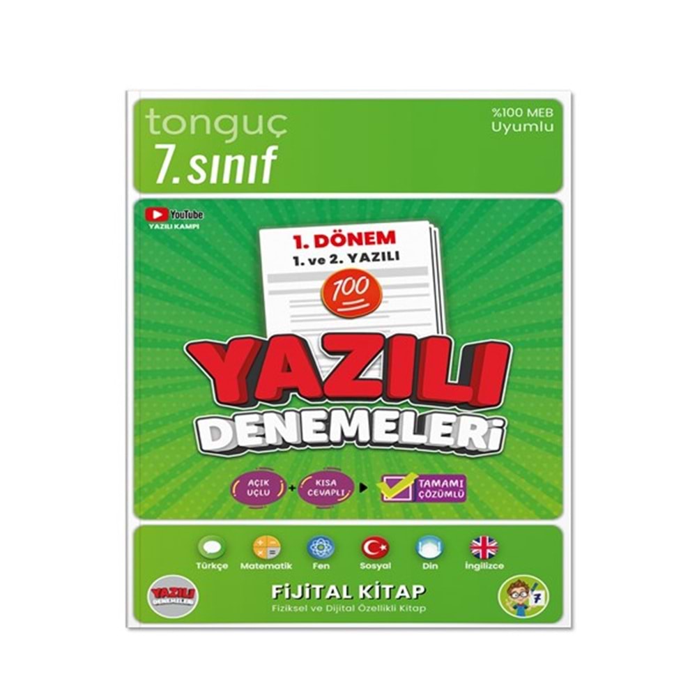 7. Sınıf Yazılı Denemeleri 1. Dönem 1 ve 2. Yazılı - Tonguç Akademi