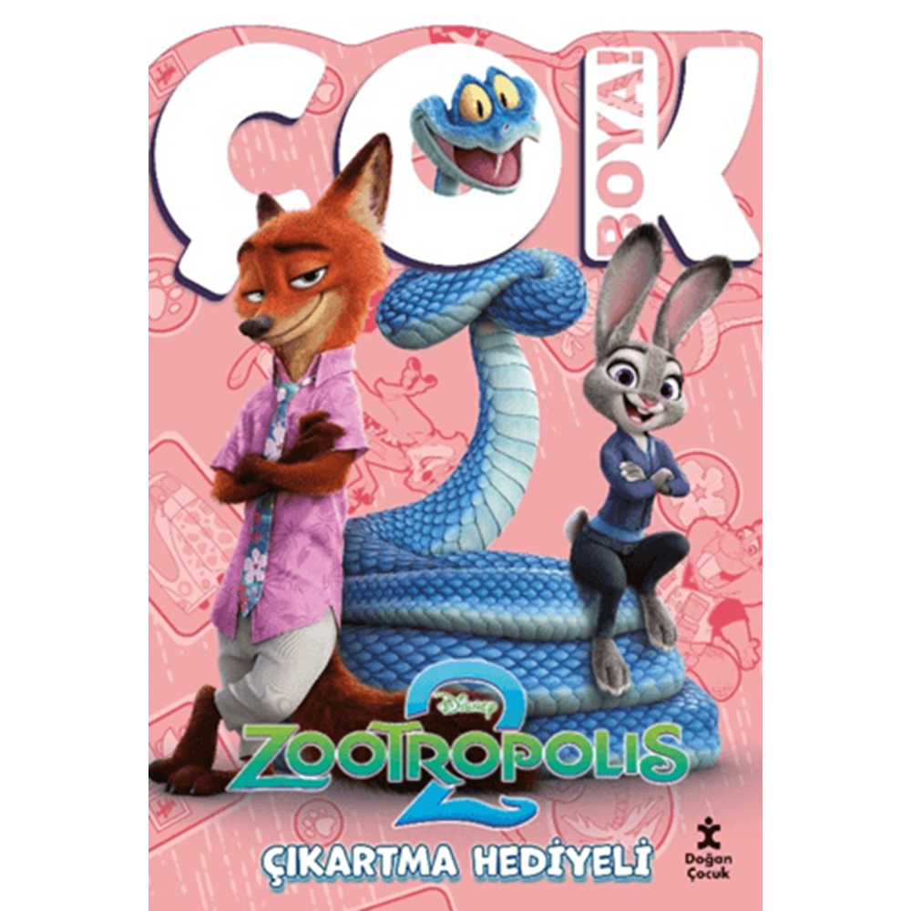 Zootropolis 2: Çok Boya! - Çıkartmalı Dev Boyama Kitabı - Kolektif - Doğan Çocuk