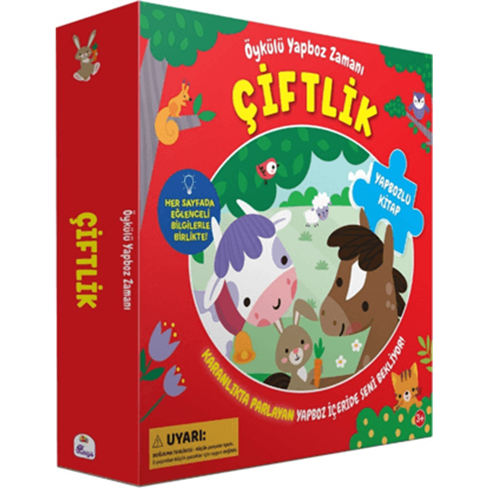 Öykülü Yapboz Zamanı (Yapbozlu Kitap) - Çiftlik - İndigo Çocuk