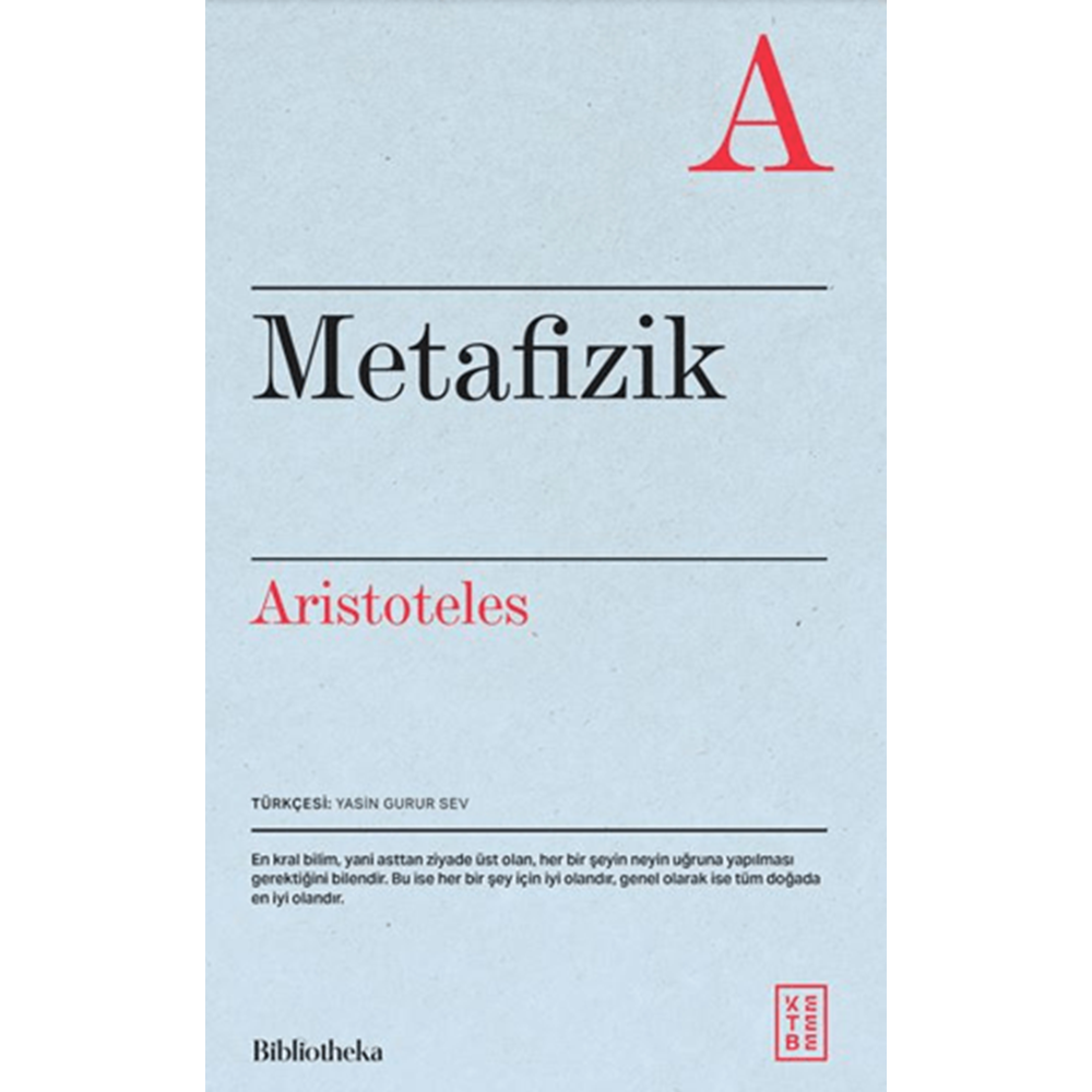 Metafizik - Aristoteles - Ketebe Yayınları