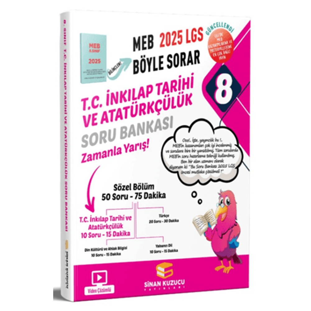 8. Sınıf LGS T.C. İnkılap Tarihi ve Atatürkçülük Soru Bankası Sinan Kuzucu