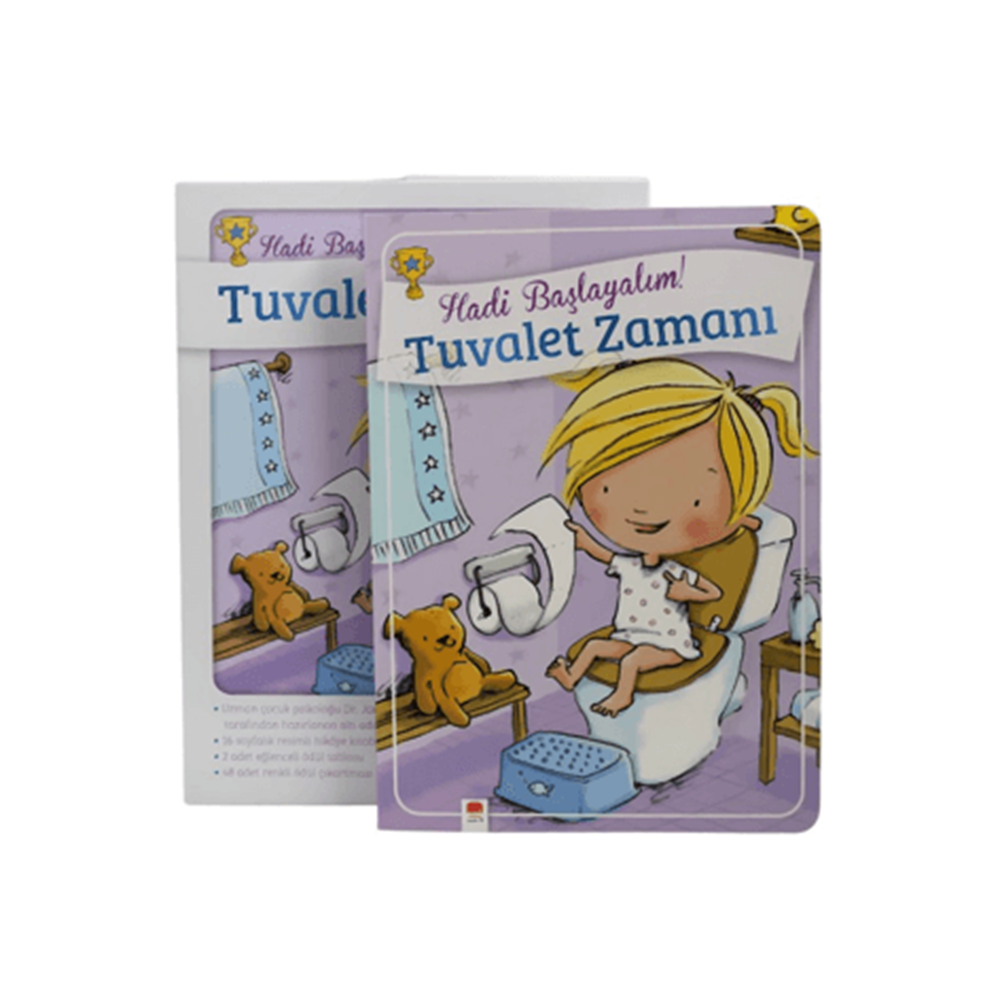 Tuvalet Zamanı - Kızlar İçin Tuvalet Eğitimi Kitabı (Ciltli) - Janet Hall - Uçan Fil Yayınları