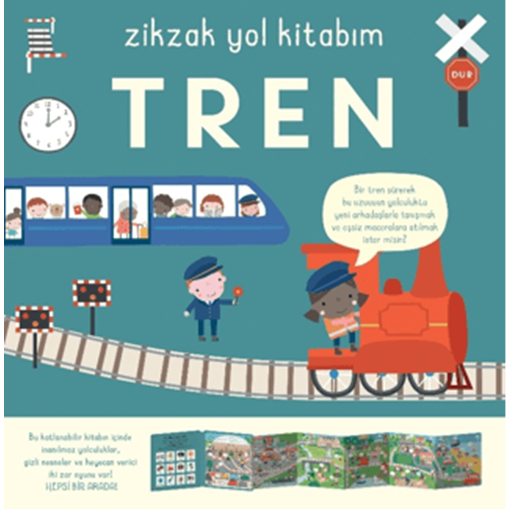 Zikzak Yol Kitabım - Tren (Kitaplı Oyun) - Kolektif - İndigo Çocuk