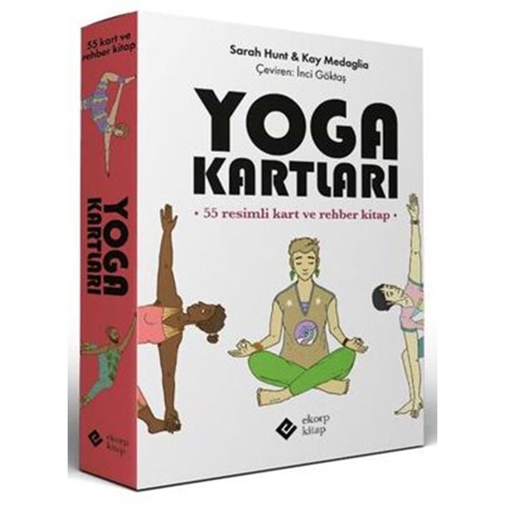 Yoga Kartları 55 Resimli Kart ve Rehber Kitap - Sarah Hunt - Ekorp Kitap