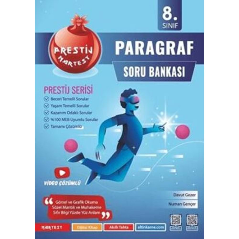 8. Sınıf Prestij Paragraf Soru Bankası - Davut Gezer - Nartest Yayınevi