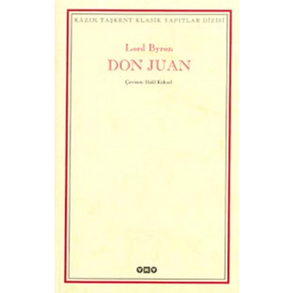 Don Juan - Lord Byron - Yapı Kredi Yayınları