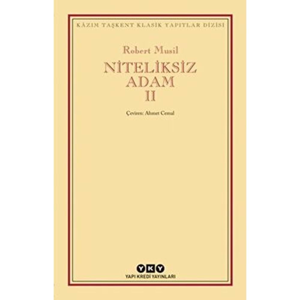 Niteliksiz Adam 2 - Robert Musil - YKY.