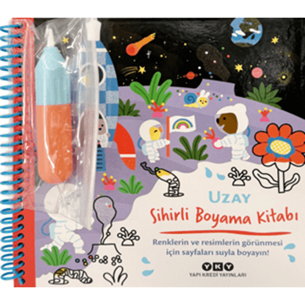 Sihirli Boyama Kitabı - Uzay (Ciltli) - Grund - Yapı Kredi Yayınları