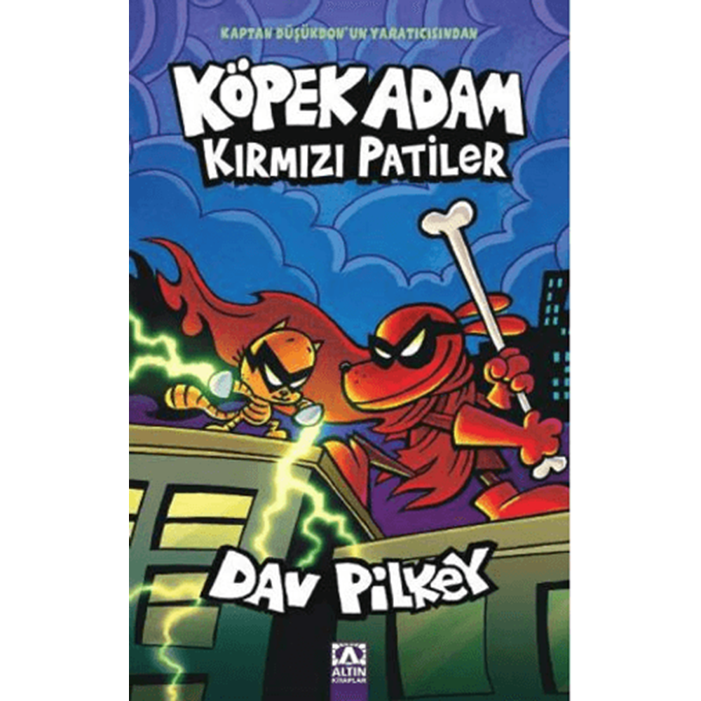 Köpek Adam 12 Kırmızı Patiler - Dav Pilkey - Altın Kitaplar
