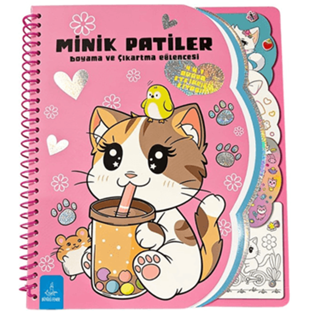 Minik Patiler - Boyama ve Çıkartma Eğlencesi - Kolektif - Büyülü Fener Yayınları