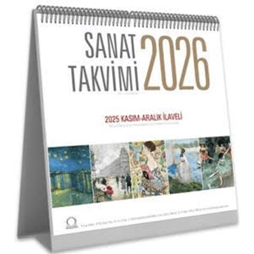 Sanat Takvimi 2026 Masa Takvimi - Kolektif - Angora Kitapları