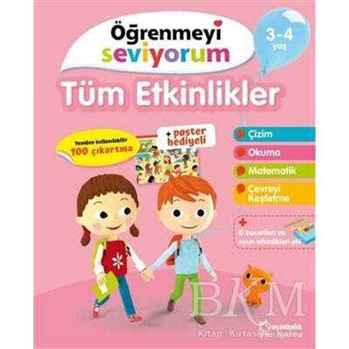 Öğrenmeyi Seviyorum Tüm Etkinlikler 3-4 Yaş - Kolektif - Uçanbalık Yayınları