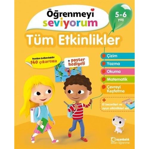 Öğrenmeyi Seviyorum Tüm Etkinlikler 5-6 Yaş - Kolektif - Uçanbalık Yayınları