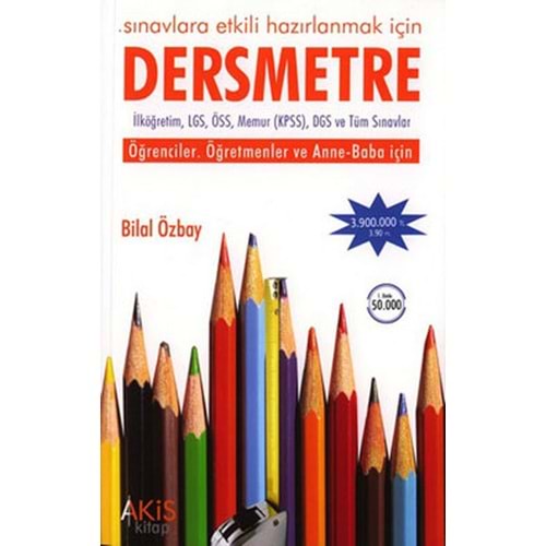 Dersmetre; Etkili Ders Çalışmanın El Kitabı - Bilal Özbay - Akis Kitap