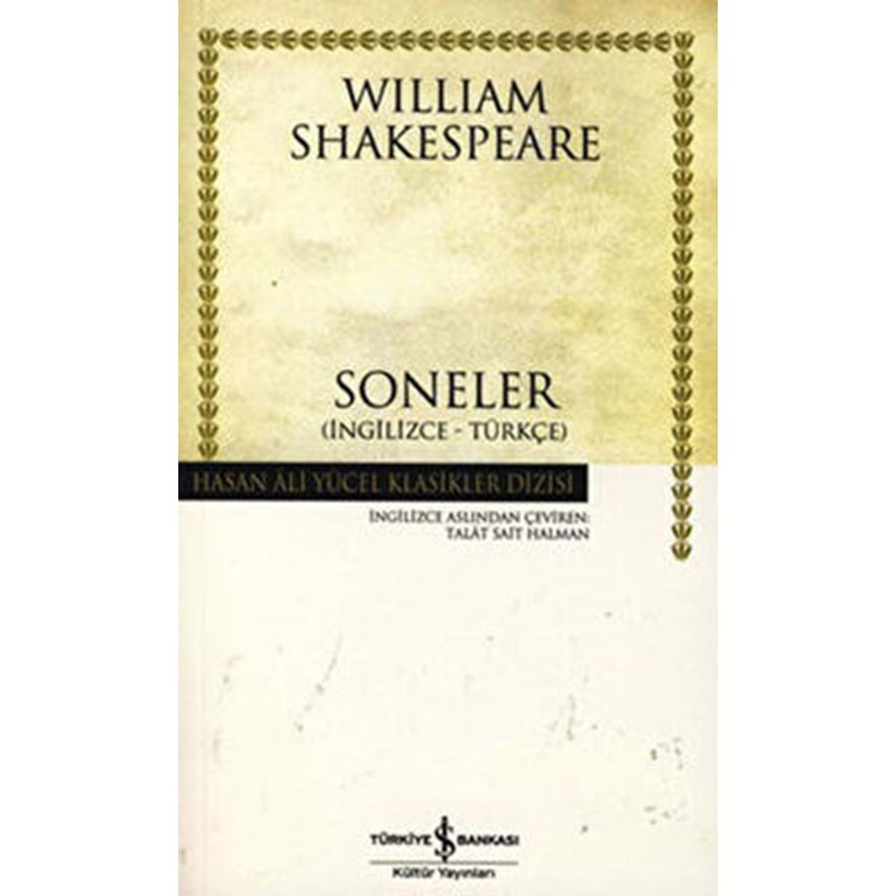 Soneler - William Shakespeare - İş Bankası Yay.