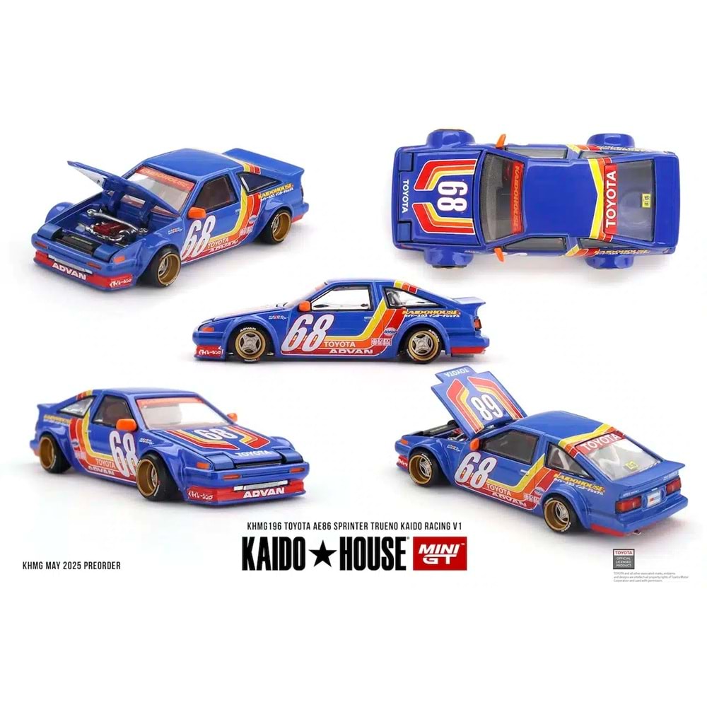 Mini GT 1/64 Toyota AE86 Sprinter Trueno Kaido Racing V1