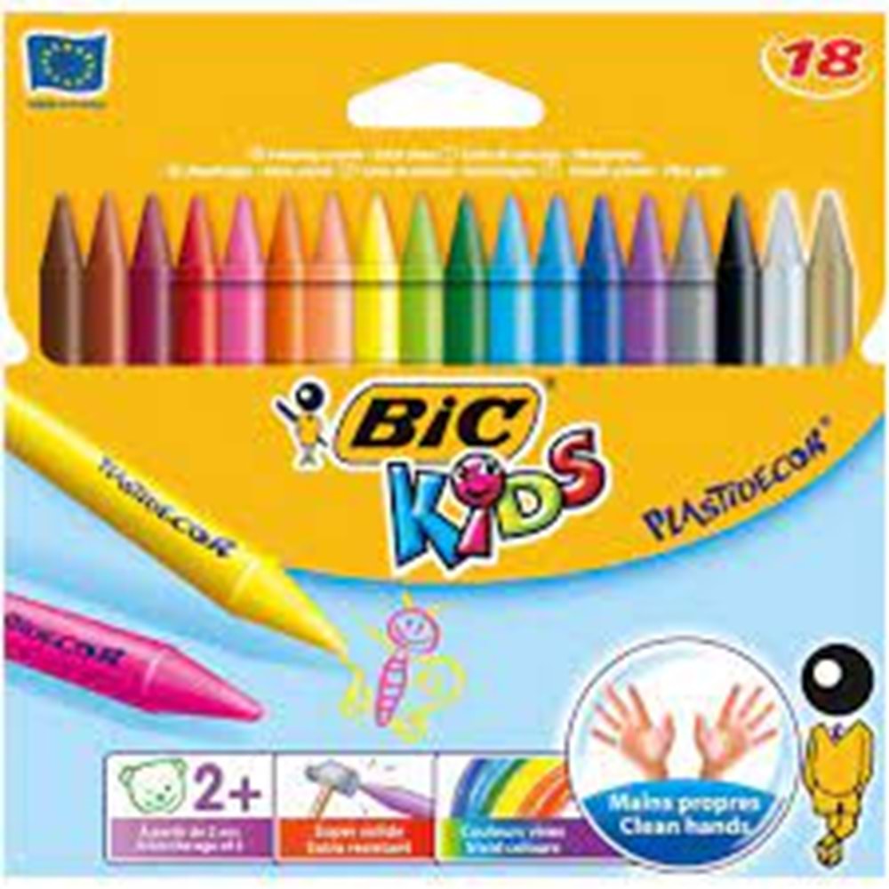 Bic Silinebilir Plastidecor Pastel Boya 12 Renk Kutu