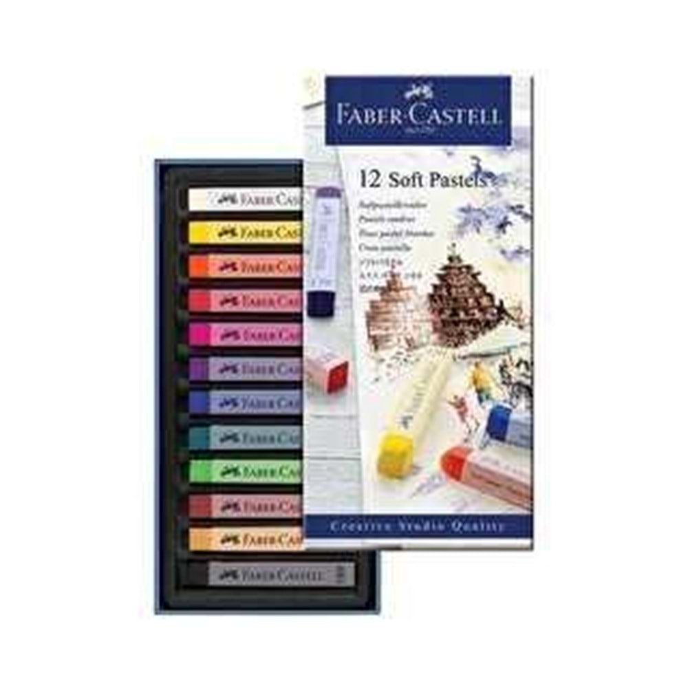 Faber-Castell Creative Studio Toz Pastel Boya Soft 12 Renk Tam Boy