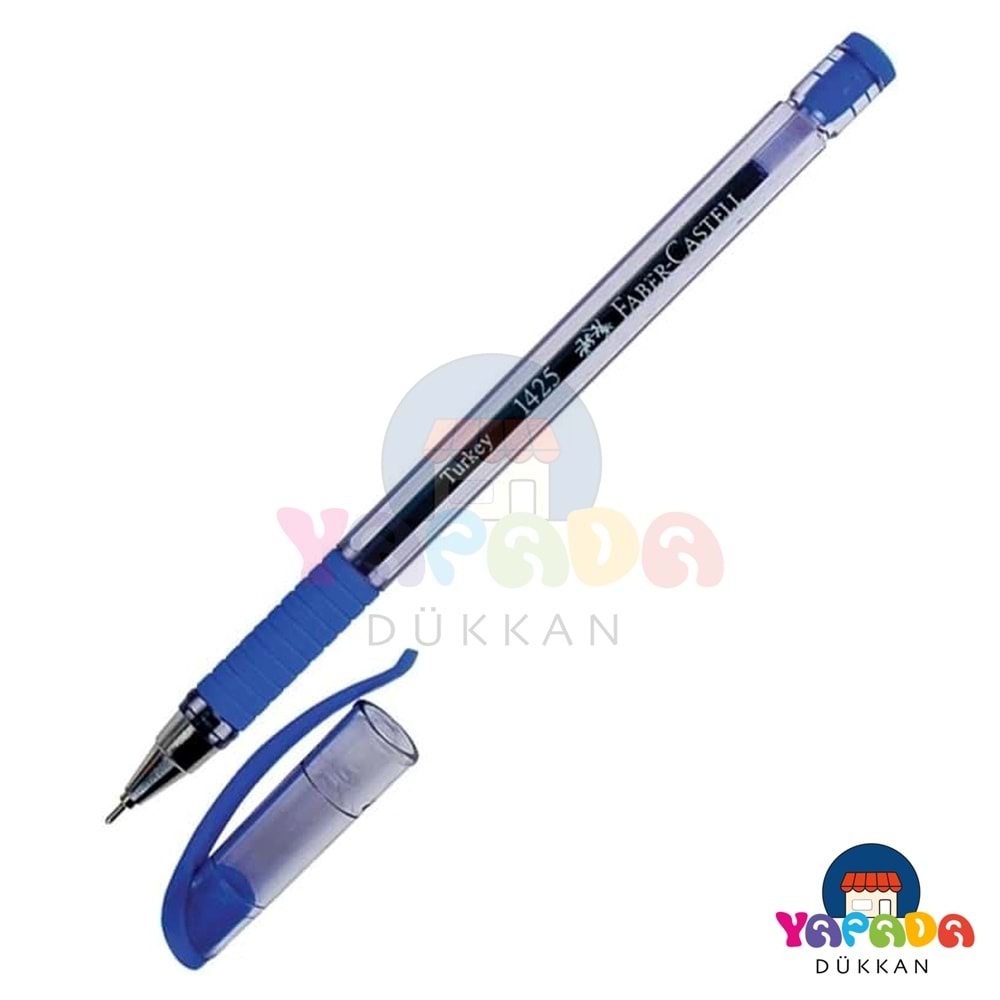 Faber-Castell 1425 0,7 mm İğne Uçlu Mavi Tükenmez Kalem