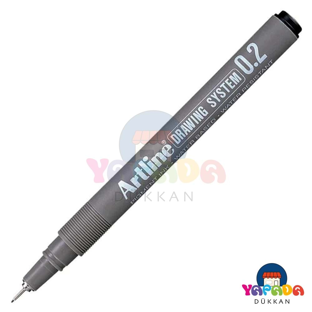 Artline Drawing System EK-232 0,2 mm Siyah Pigment Mürekkepli Teknik Çizim Kalemi