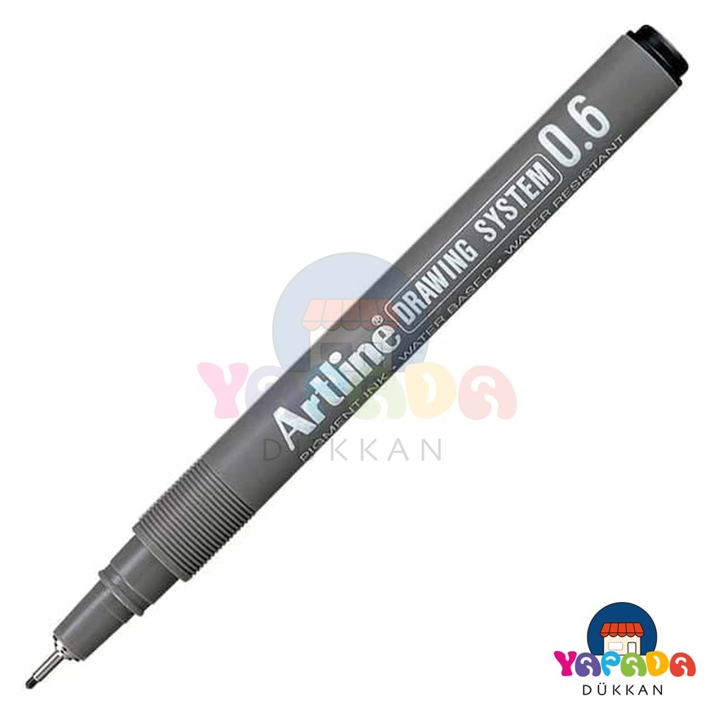 Artline Drawing System EK-236 0,6 mm Siyah Pigment Mürekkepli Teknik Çizim Kalemi