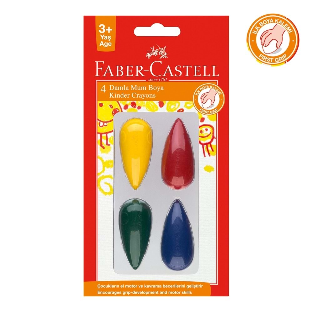 Faber - Castell Damla Mum Boya 4 Renk 100194