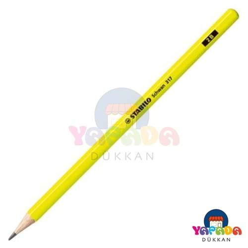STABILO Neon 317 2B Mercanlı Sarı Gövdeli Kurşun Kalem